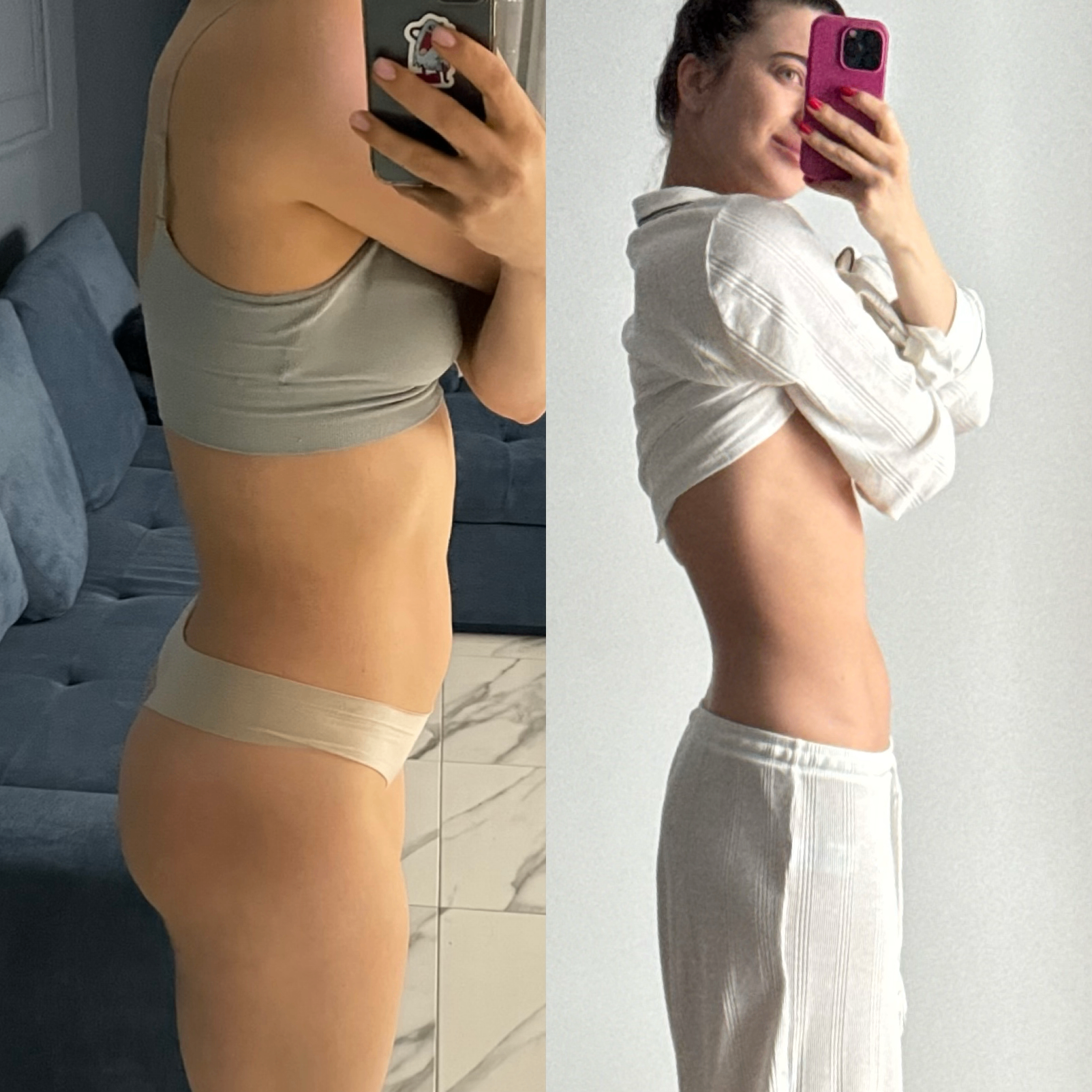 Résultat de participante — transformation de la taille, profil